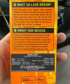 Alien Labs Half Gram Disposable-Live Resin